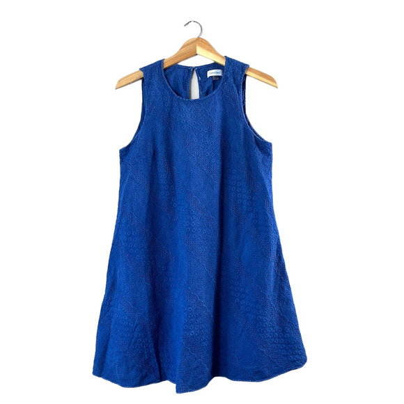 Calvin Klein Dresses & Skirts - Blue Lace Calvin Klein A-Line Dress 12